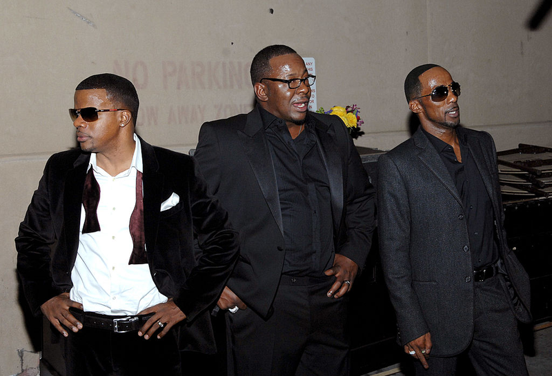 Ricky Bell, Bobby Brown and Ralph Tresvant in 2012 (Bryan Steffy/Getty Images for Centric)
